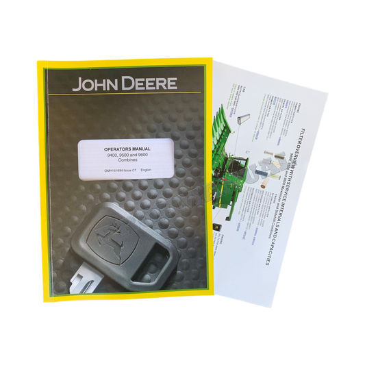 JOHN DEERE 9400 9500 9600 COMBINE OPERATORS MANUAL+ !BONUS!