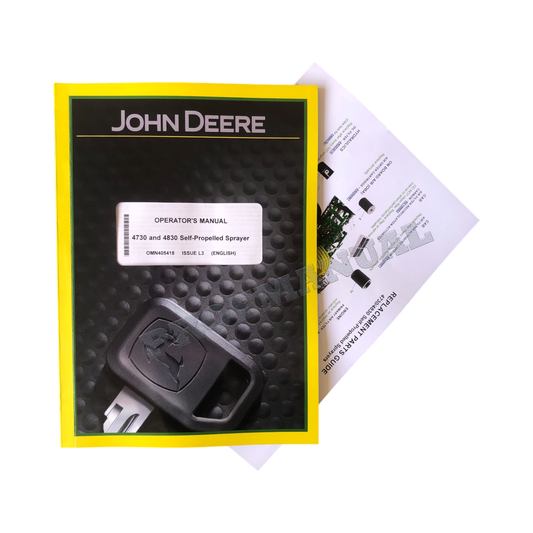 JOHN DEERE 4730 4830 SPRAYER OPERATORS MANUAL + !BONUS! Serial 18001-23000