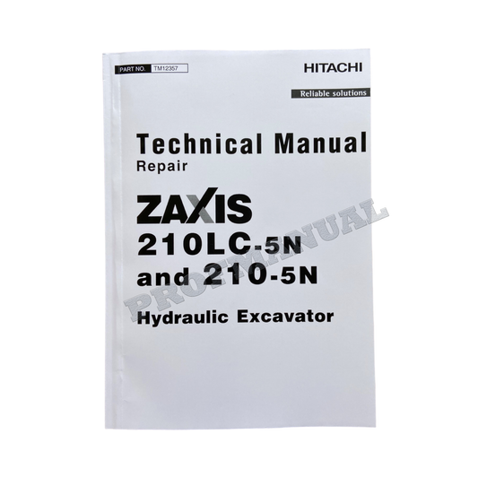 HITACHI ZAXIS 210-5N 210LC-5N EXCAVATOR REPAIR SERVICE MANUAL