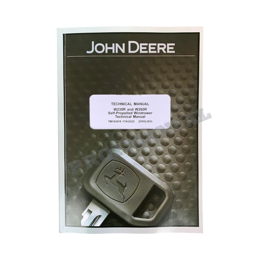 JOHN DEERE W235R W260R WINDROWER REPAIR SERVICE MANUAL