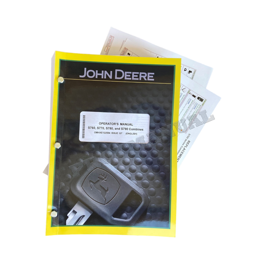 JOHN DEERE S760 S770 S780 S790 COMBINE OPERATORS MANUAL + !BONUS! 800001-