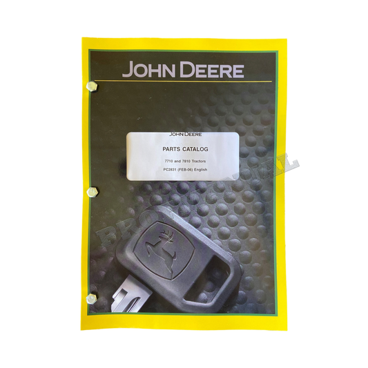 JOHN DEERE 7710  7810 TRACTOR PARTS CATALOG MANUAL