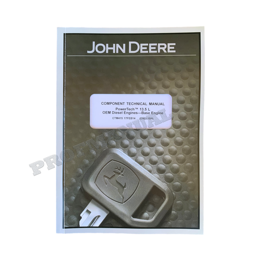 John Deere 6135 TM 13.5L OEM Engine Base Engine Repair Service manual
