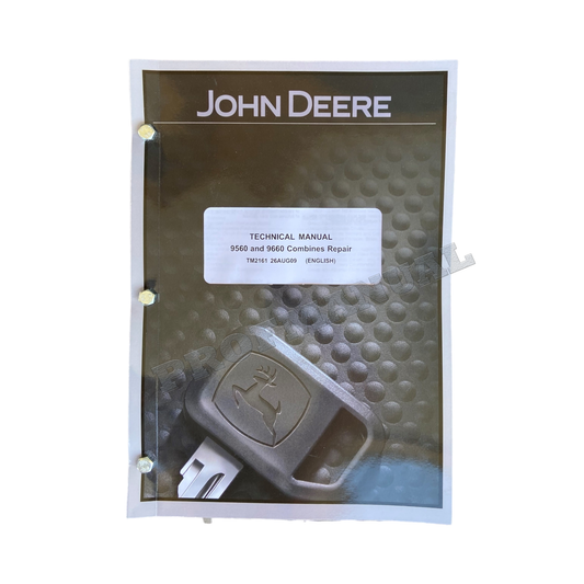 JOHN DEERE 9660 9560 COMBINE REPAIR SERVICE MANUAL