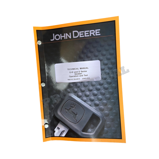 JOHN DEERE 540G-III 548G-III SKIDDER OPERATION TEST SERVICE MANUAL