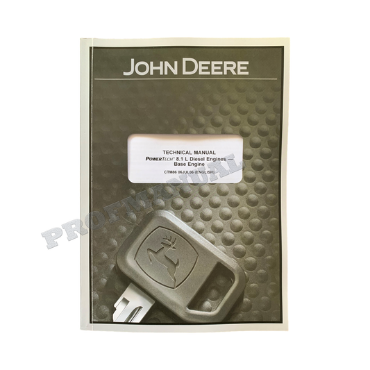 John Deere PowerTech TM 8.1 L 6081 Engine Base Engine Service manual