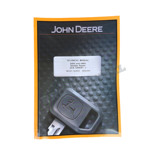 JOHN DEERE 640H 648H SKIDDER REPAIR SERVICE MANUAL #2+ !BONUS!