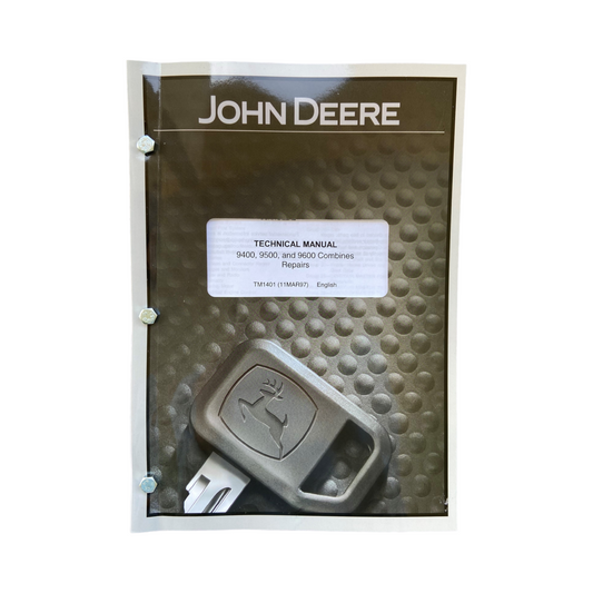 JOHN DEERE 9500 9501 9600 9400 COMBINE SERVICE MANUAL+ !BONUS!
