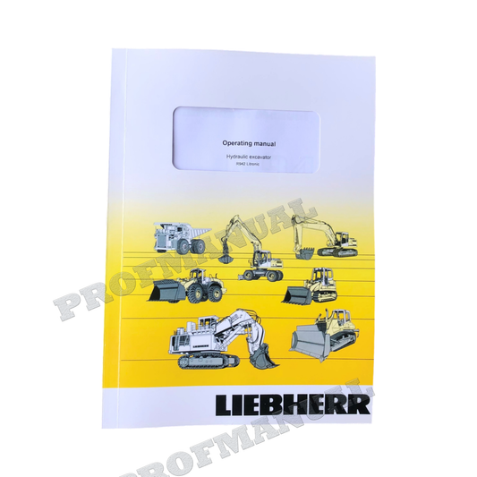 Liebherr R942 Litronic Excavator Operators manual serial .101