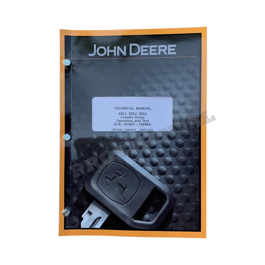 JOHN DEERE 450J 550J 650J CRAWLER DOZER OPERATION TEST SERVICE MANUAL #1+ !BONUS!