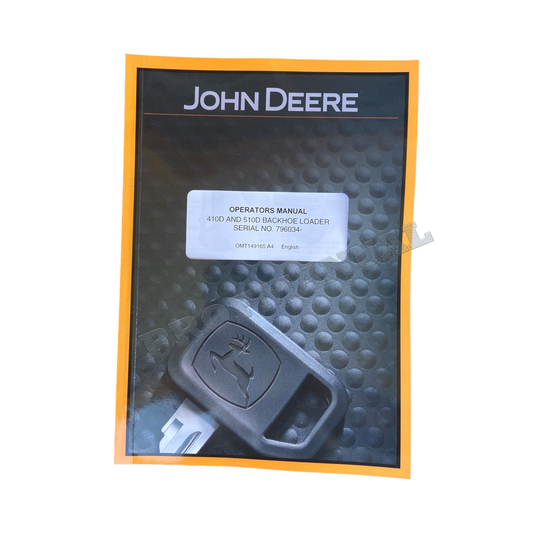 JOHN DEERE 410D 510D BACKHOE OPERATORS MANUAL #2