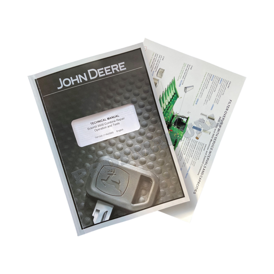 JOHN DEERE 9500 SIDEHILL COMBINE REPAIR MANUAL+ !BONUS!