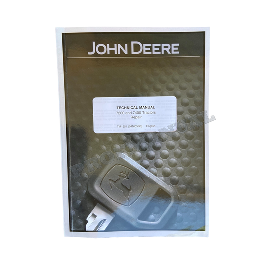 JOHN DEERE 7200 7400 TRACTOR SERVICE MANUAL #1+ !BONUS!
