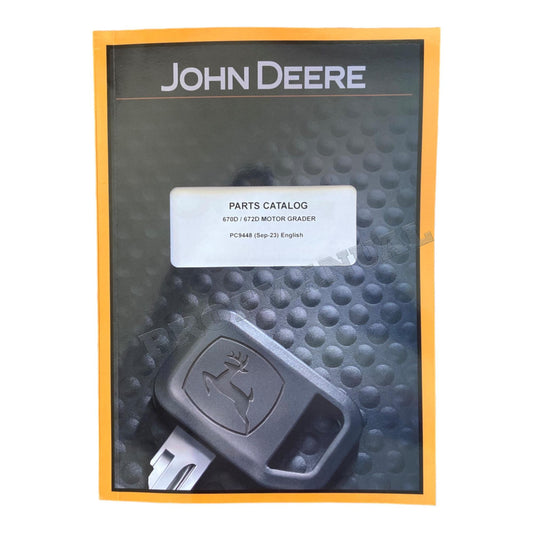 JOHN DEERE 670D 672D MOTOR GRADER PARTS CATALOG MANUAL