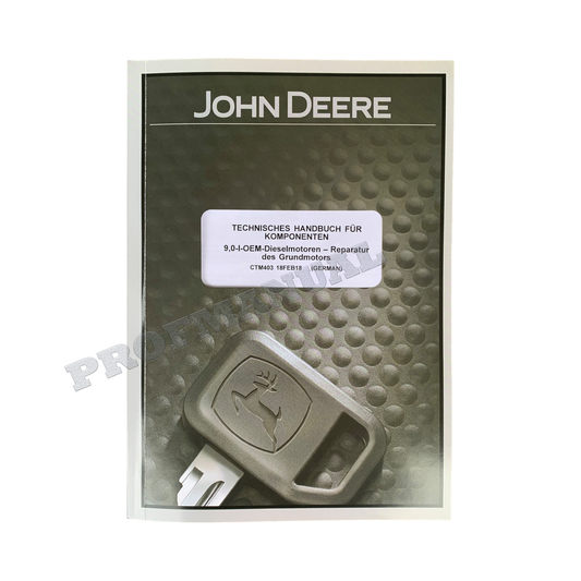 JOHN DEERE 9.0L 6068 6090 6135 POWERTECH MOTOR REPARATURHANDBUCH