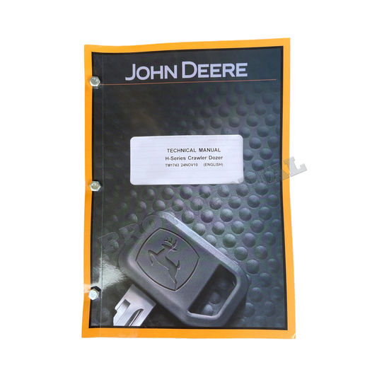 JOHN DEERE 450H 550H 650H CRAWLER DOZER OPERATION TEST SERVICE MANUAL