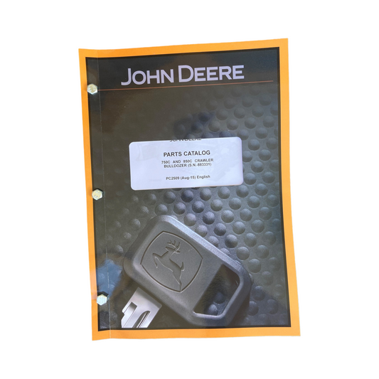 JOHN DEERE 750C, 850C CRAWLER DOZER PARTS CATALOG MANUAL