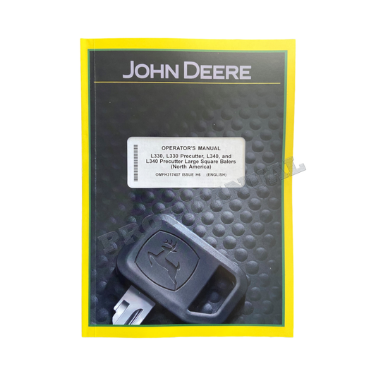 JOHN DEERE L330  L330C  L340  L340C BALER OPERATORS MANUAL