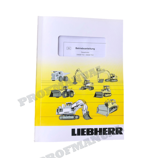 Liebherr D9406 TI-E D9408 TI-E Dieselmotor Betriebsanleitung
