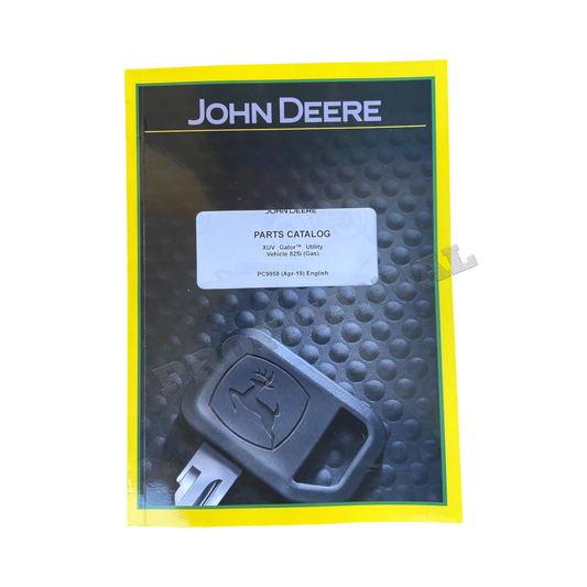 JOHN DEERE XUV 825I GATOR UTILITY VEHICLE PARTS CATALOG MANUAL