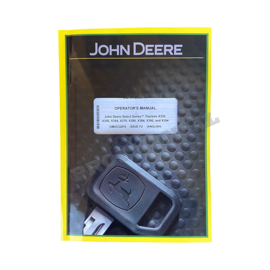 JOHN DEERE X330 X350 X354 X370 X380 X384 X390 X394 TRACTOR OPERATORS MANUAL #4
