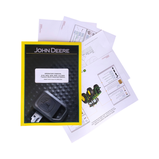 JOHN DEERE 8520 TRACTOR OPERATORS TEST REPAIR PARTS CATALOG 4 MANUALS