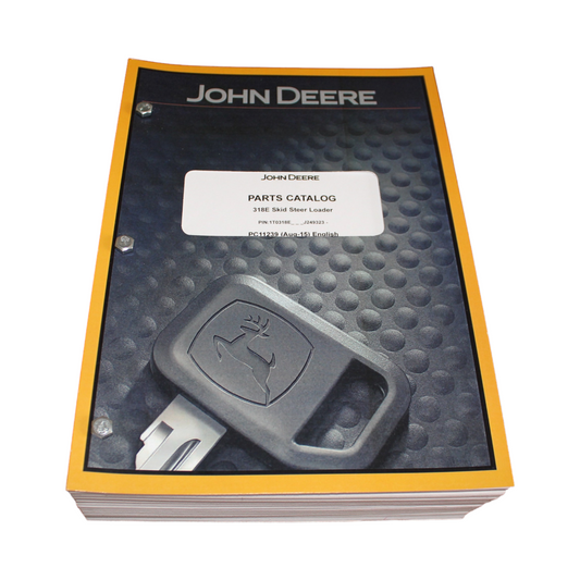 JOHN DEERE 318E  SKID STEER PARTS CATALOG MANUAL 1T0318E_J249323-