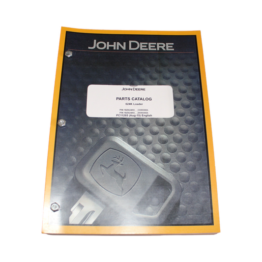 JOHN DEERE 624K LOADER PARTS CATALOG MANUAL 1BZ624KX C00001-