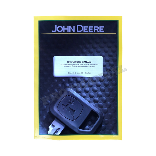JOHN DEERE 7000 DRAWN (COTTON & CORN) 6RW 8RN 8RW  PLANTER OPERATORS MANUAL #3