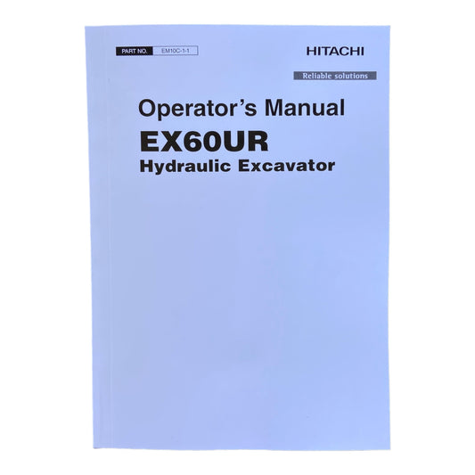 HITACHI EX60URG EXCAVATOR OPERATORS MANUAL