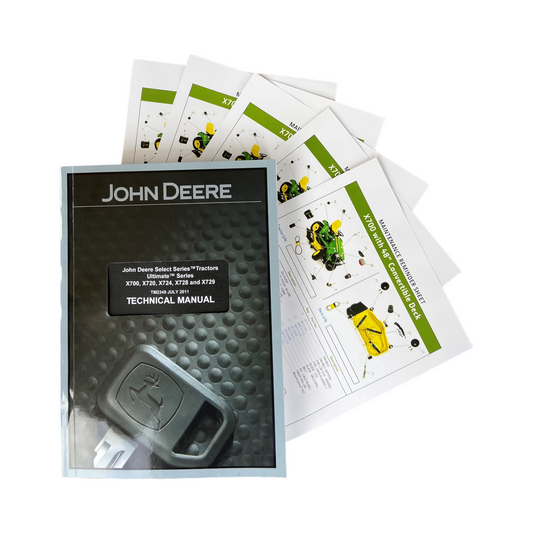 JOHN DEERE X700 X720 X724 X728 X729 TRACTOR SERVICE MANUAL+ !BONUS!