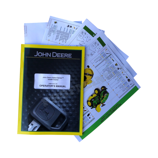 JOHN DEERE X300R TRAKTOR BETRIEBSANLEITUNG + !BONUS!