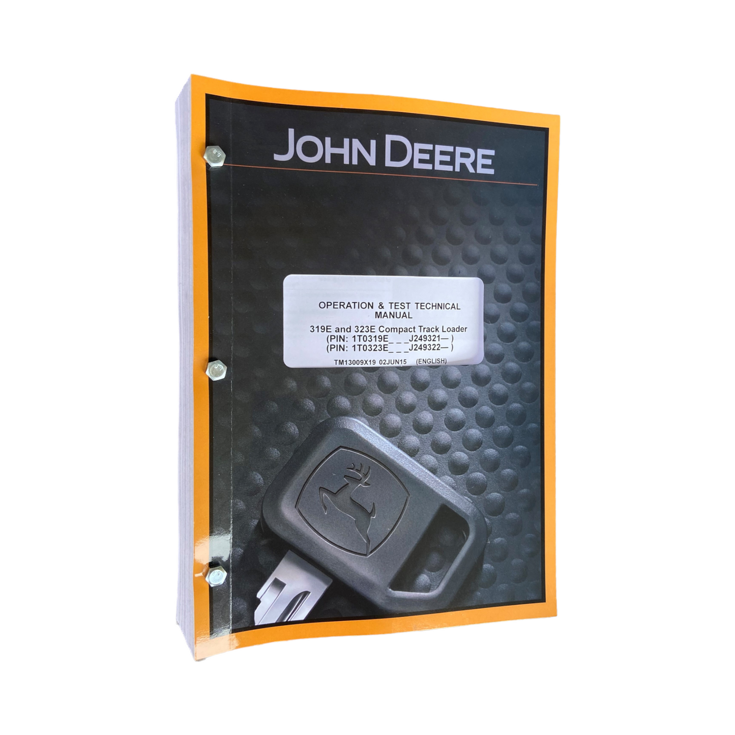 JOHN DEERE 319E 323E COMPACT TRACK LOADER OPERATION TEST SERVICE MANUAL BONUS!