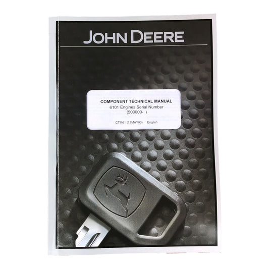 John Deere 6101 6610 6810 6910 8570 6710 8770 Engine  Service manual