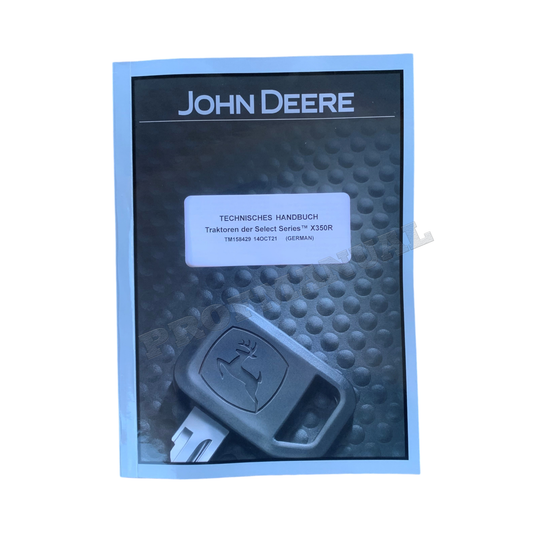JOHN DEERE X350R TRAKTOR REPARATURHANDBUCH WERKSTATTHANDBUCH