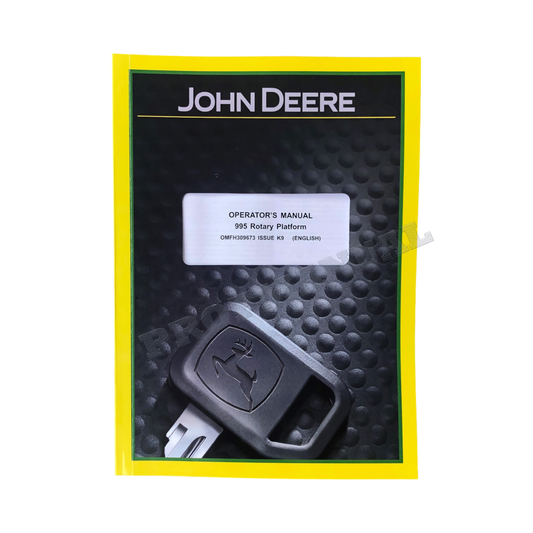 JOHN DEERE 995 ROTARY PLATFORM 5 METER OPERATORS MANUAL ser 350001-
