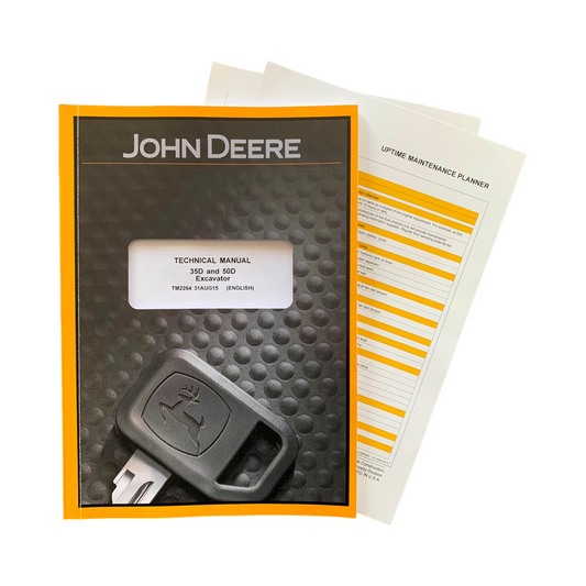 JOHN DEERE 35D 50D EXCAVATOR REPAIR SERVICE MANUAL+ !BONUS!