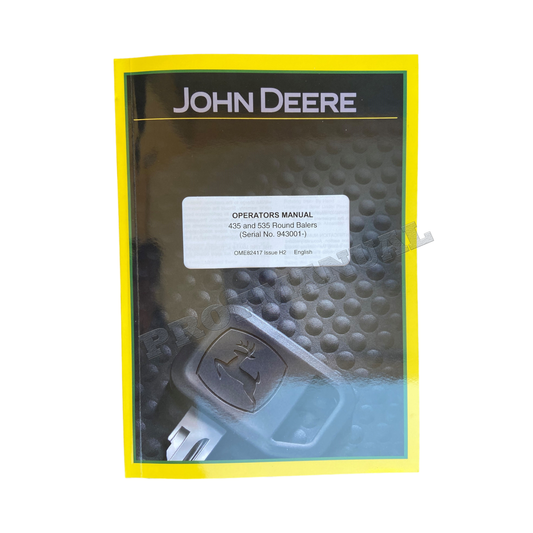 JOHN DEERE 435 535 BALER OPERATORS MANUAL #3