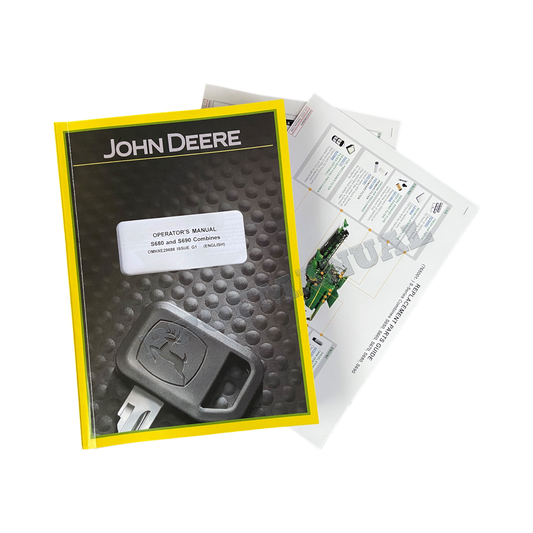 JOHN DEERE S680 S690 COMBINE OPERATORS MANUAL+ !BONUS!