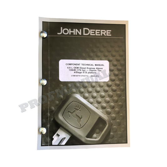 John Deere 6068 6.8L Engine Level 21 ECU Service manual