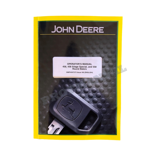 JOHN DEERE 458 558 BALER OPERATORS MANUAL #3