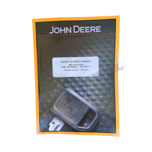 JOHN DEERE 85G EXCAVATOR REPAIR SERVICE MANUAL