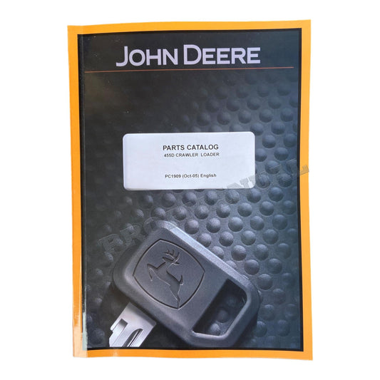 JOHN DEERE 455D CRAWLER LOADER PARTS CATALOG MANUAL