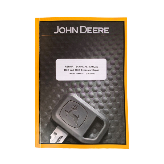 JOHN DEERE 590D 490D EXCAVATOR REPAIR SERVICE MANUAL