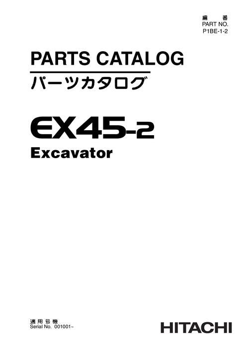 Hitachi EX45-2 excavator parts catalog manual