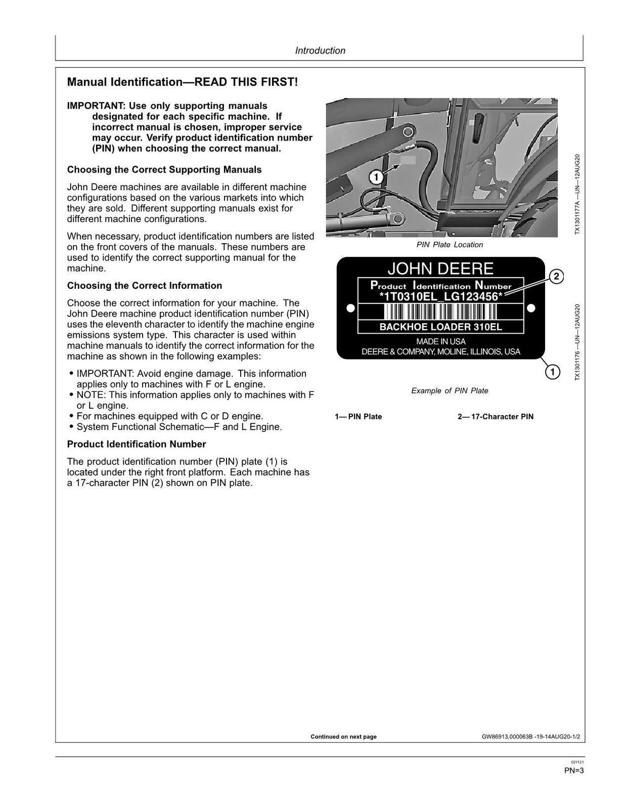 JOHN DEERE 310L EP BACKHOE LOADER OPERATORS MANUAL 3 PROFMANUAL