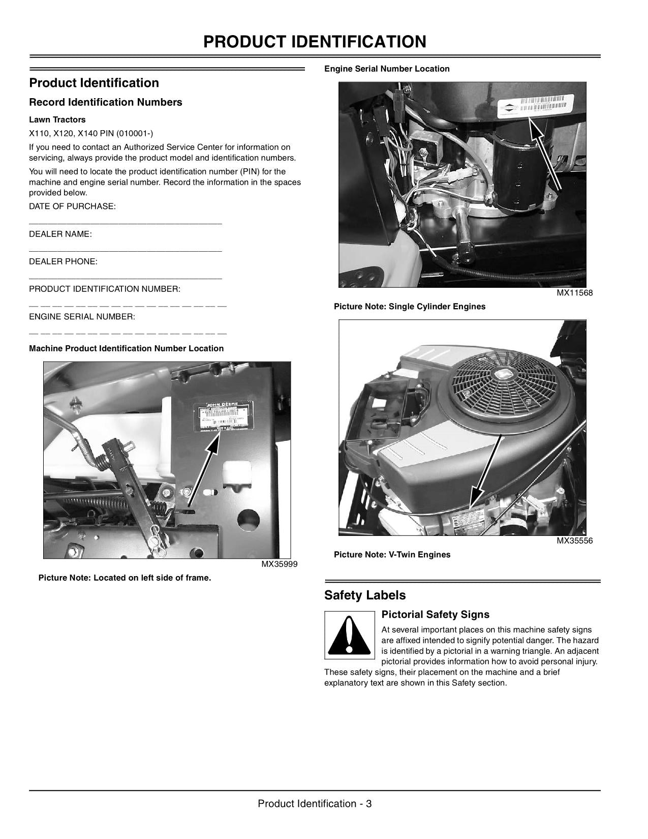 JOHN DEERE X110 X120 X140 TRAKTOR BETRIEBSANLEITUNG 2 PROFMANUAL