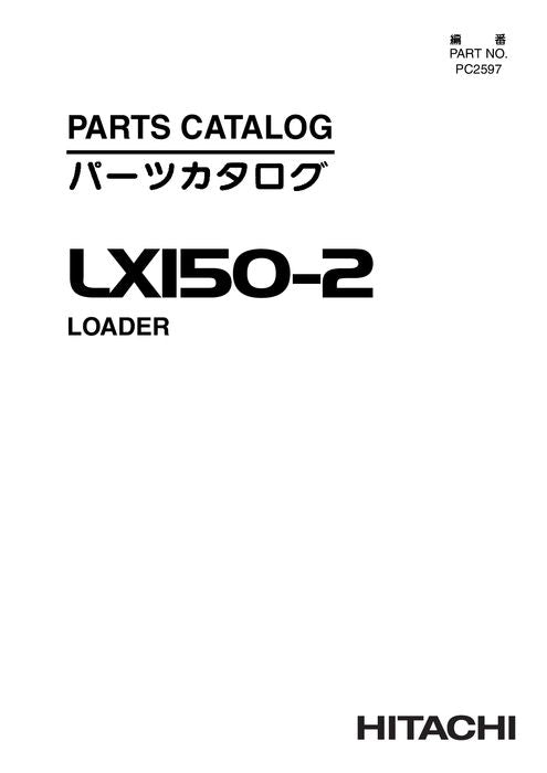 HITACHI LX150-2 LOADER PARTS CATALOG MANUAL