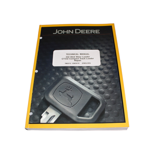 JOHN DEERE 332 SKID STEER LOADER СТ332 COMPACT TRACK LOADER REPAIR MANUAL